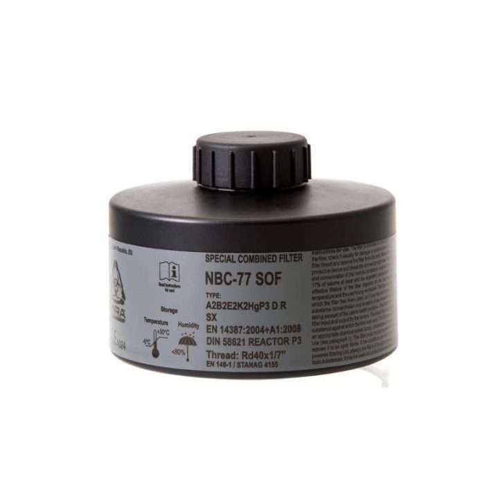 Filtro CBRN per maschera antigas Mira Safety NBC Sof 77